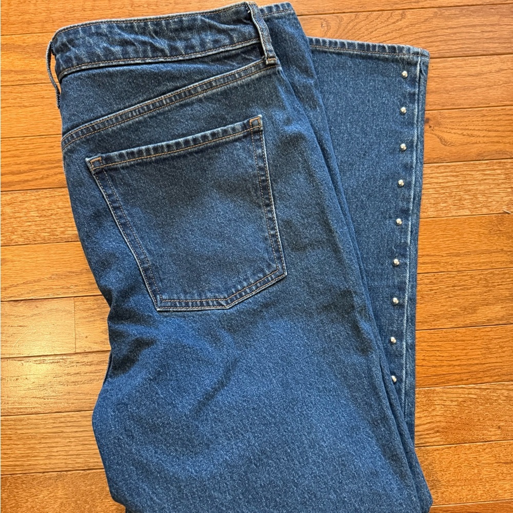 NWT Old Navy Extra High Rise Straight Jeans Size 12